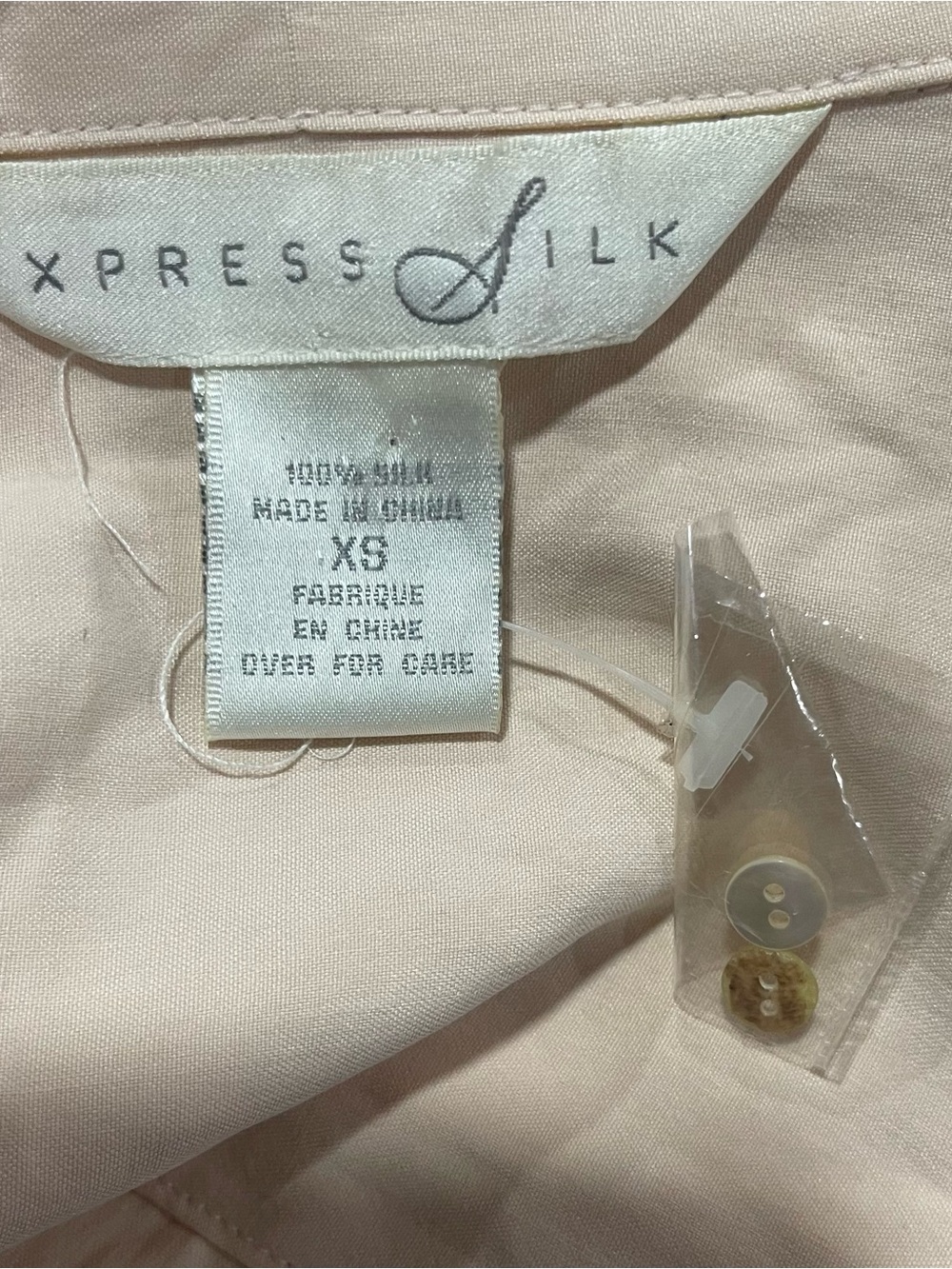 Express Light Blush Button-Down Shirt - Picture 3 of 6